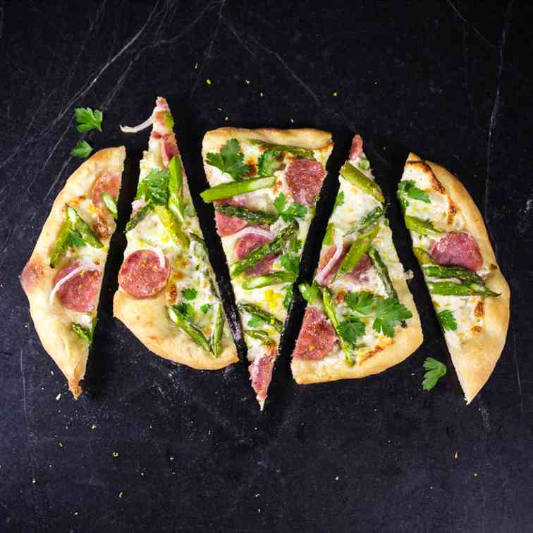 Asparagus Pizza