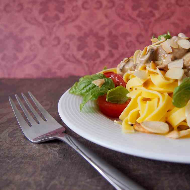 Dijon chicken fettuccine