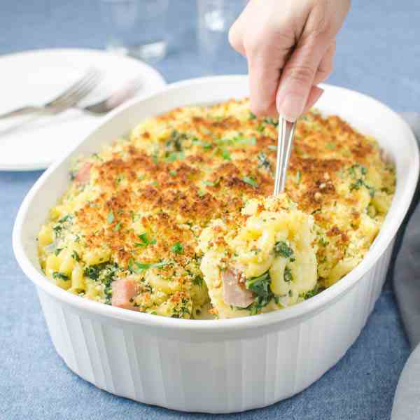 Southern Ham and Kale Hotdish