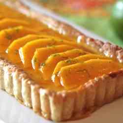 Mango lime tart