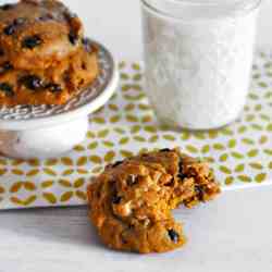 Pumpkin and Chocolate Chip Cookies