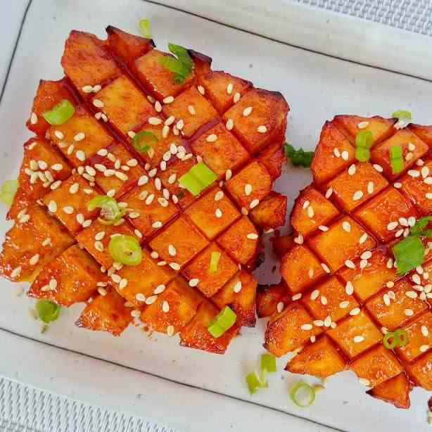 Baked Korean Style Tofu