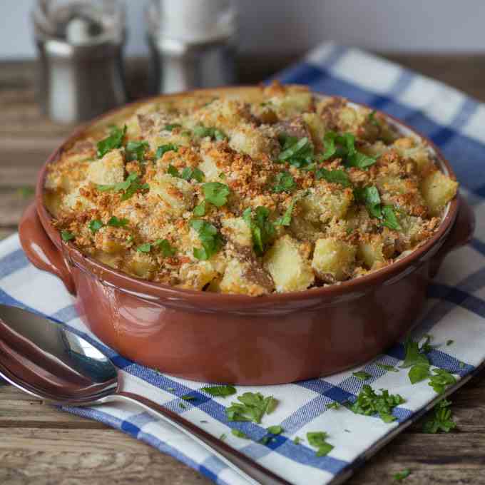 Creamy Pork and Apple Bake