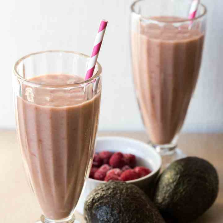 Raspberry Avocado Smoothie