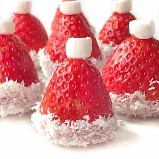 Strawberry Santa Hats