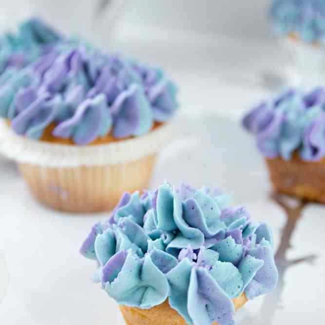 Hydrangea Cupcakes