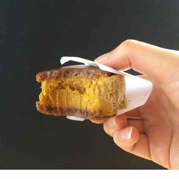 Ginger Pumpkin Ice Cream Sandwiches