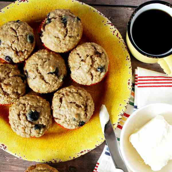 Blueberry Oatmeal Muffins