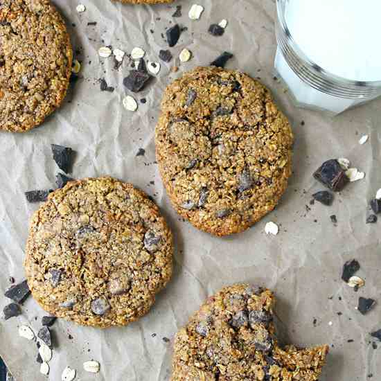 GF Oatmeal Chocolate Chip Cookies