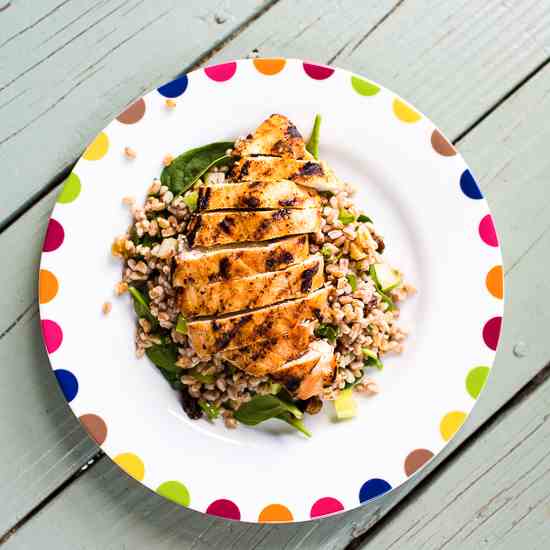 Grilled Chicken and Farro Salad