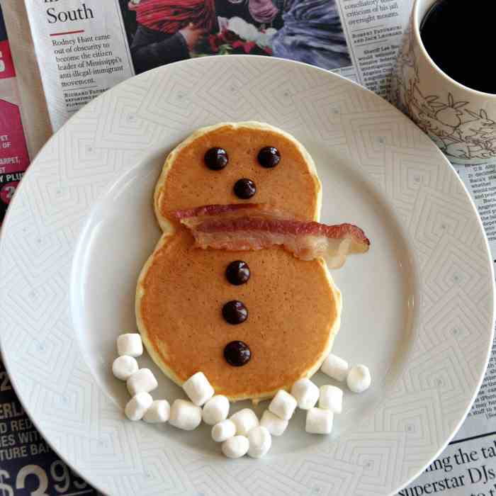 Snowman Pancake