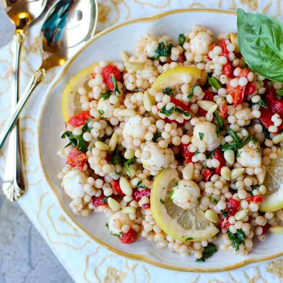 Mediterranean Israeli Couscous Salad