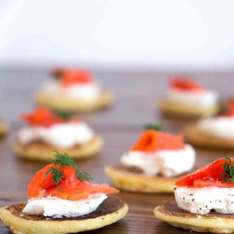 Smoked Salmon Blinis