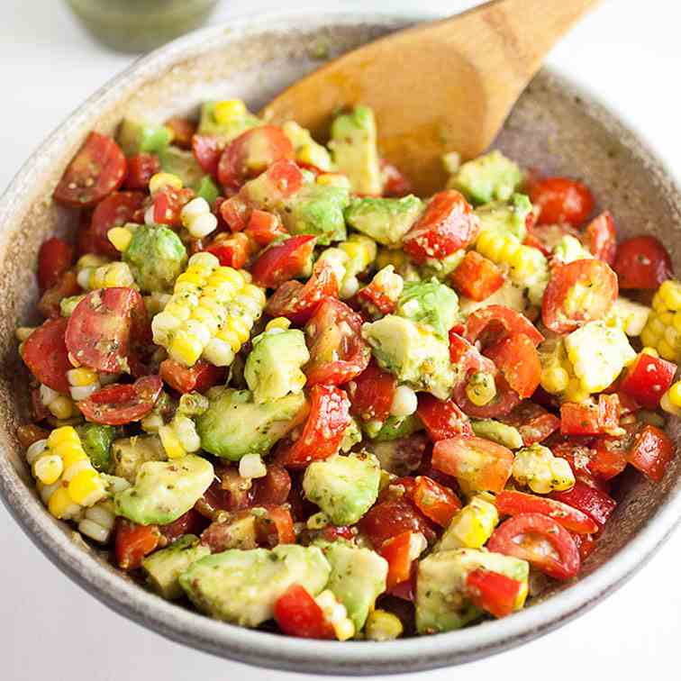 Italian-Style Salsa with Basil Vinaigrette