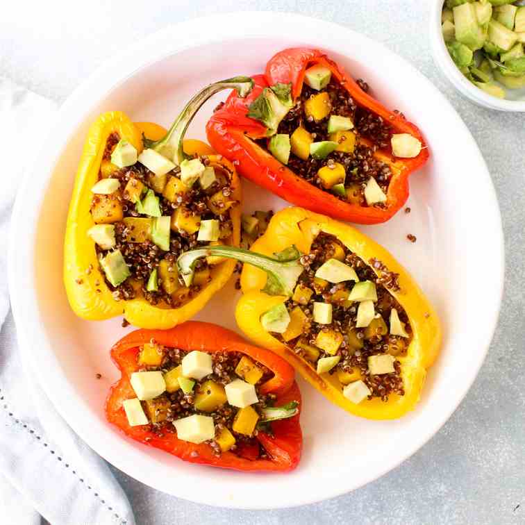 Quinoa And Butternut Stuffed Peppers