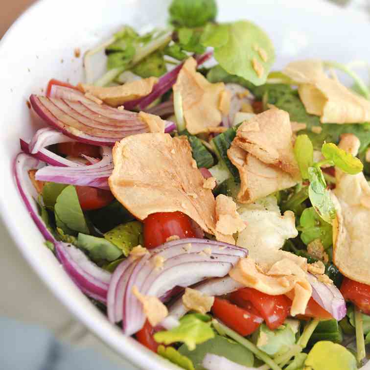 Salad with Crisp Croutons