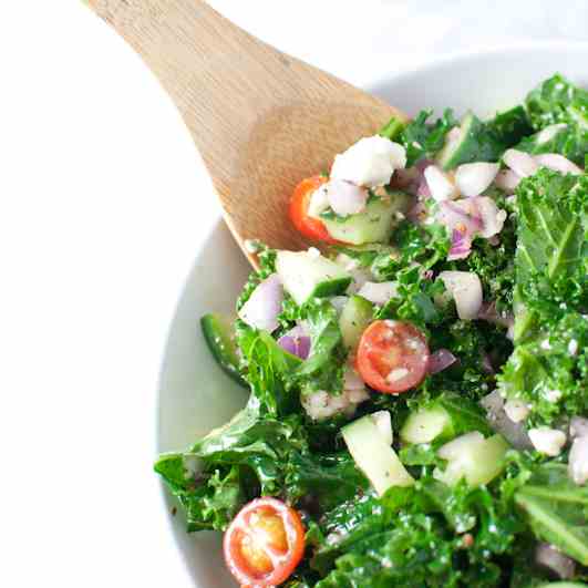 Chopped Greek Kale Salad 