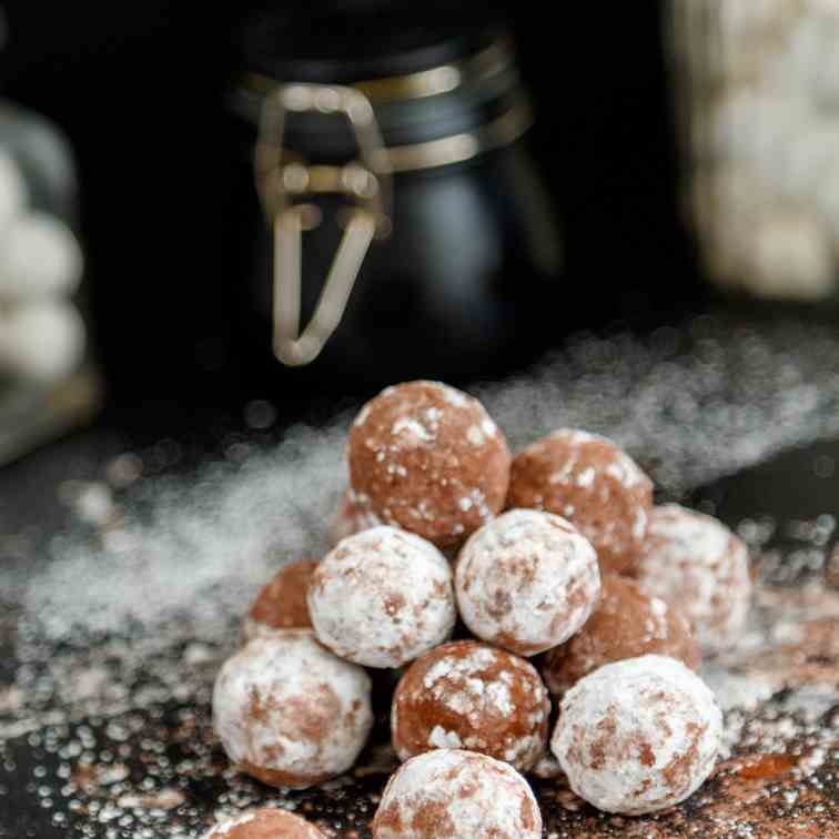 Homemade Chocolate Marzipan Truffles