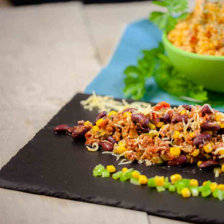 Kidney beans and corn