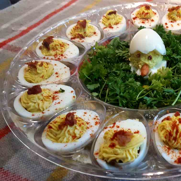 Bourbon Street Deviled Eggs