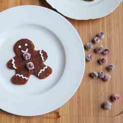 Gingerbread Man Pancakes