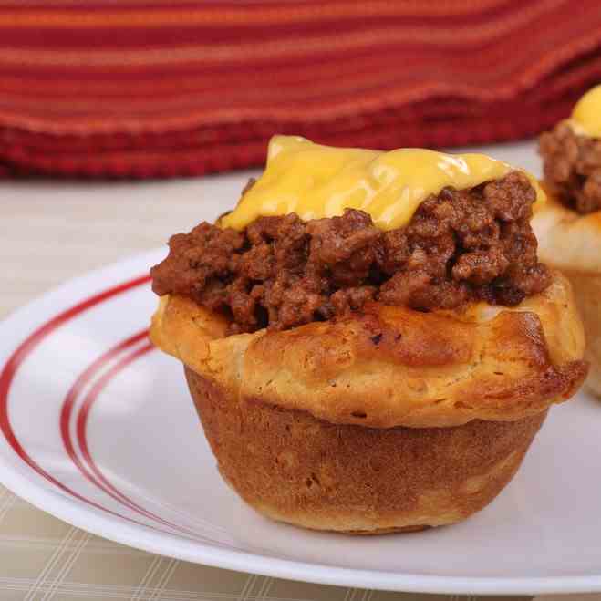 AirFryer Sloppy Joes Stuffed Cheese Scones