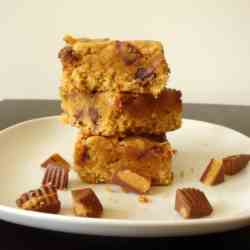 Peanut Butter Cup Blondies