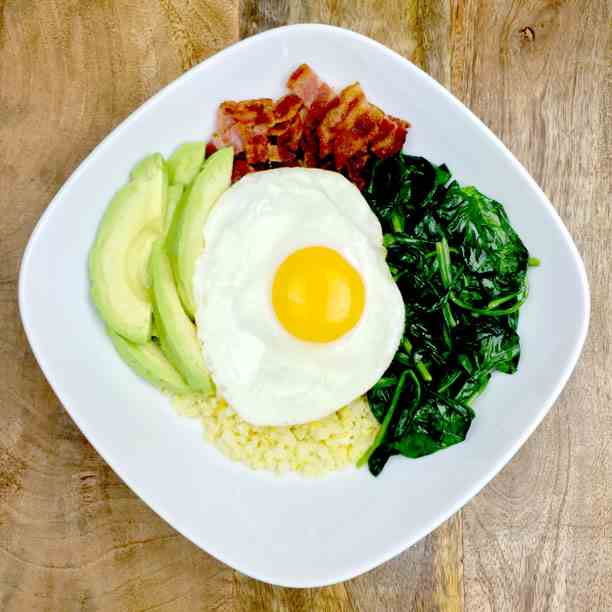 Sunshine Cauliflower Rice Breakfast Bowl