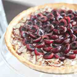 Bing Cherry Goat Cheese Tart