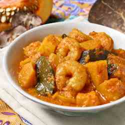 Nyonya Style Pumpkin and Shrimp Curry