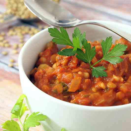 Tomato Arugula Stew