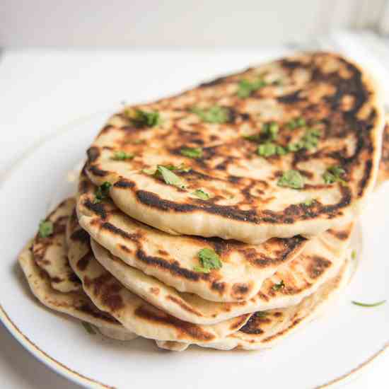 Homemade Garlic Naan Bread