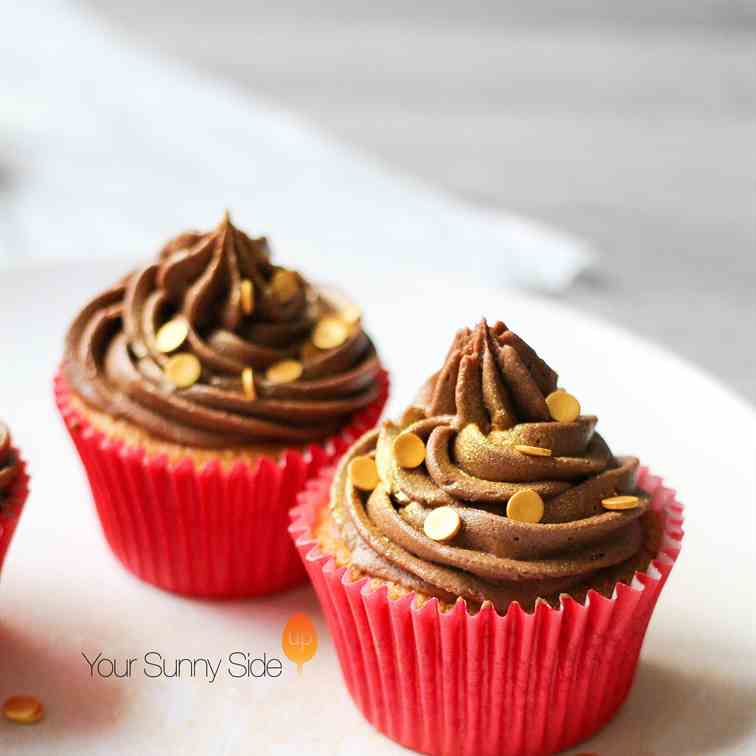 Vanilla Fudge Chocolate Cupcake