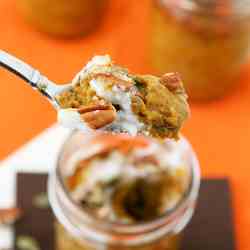 Crustless Pumpkin Pie in a Jar