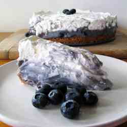 Blueberry Cheesecake Pudding Pie