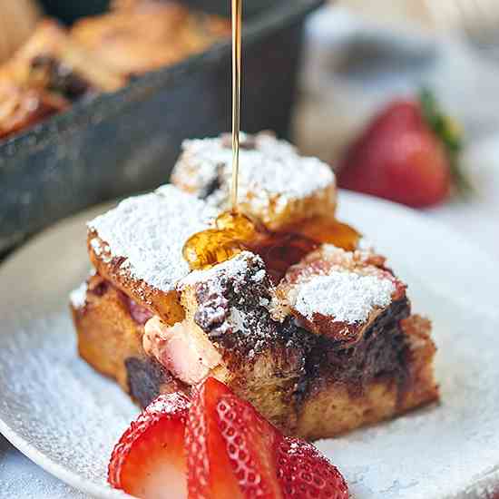 Strawberry Nutella French Toast