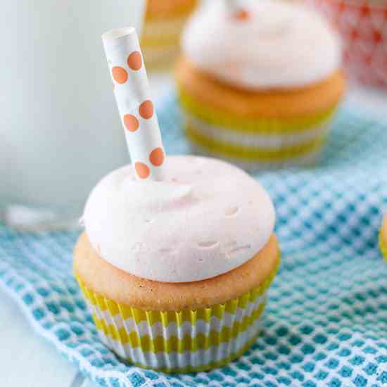 Orange Creamsicle Cupcakes