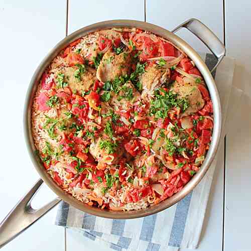 One pot chicken paella