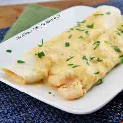 Creamy Cajun Shrimp Enchiladas