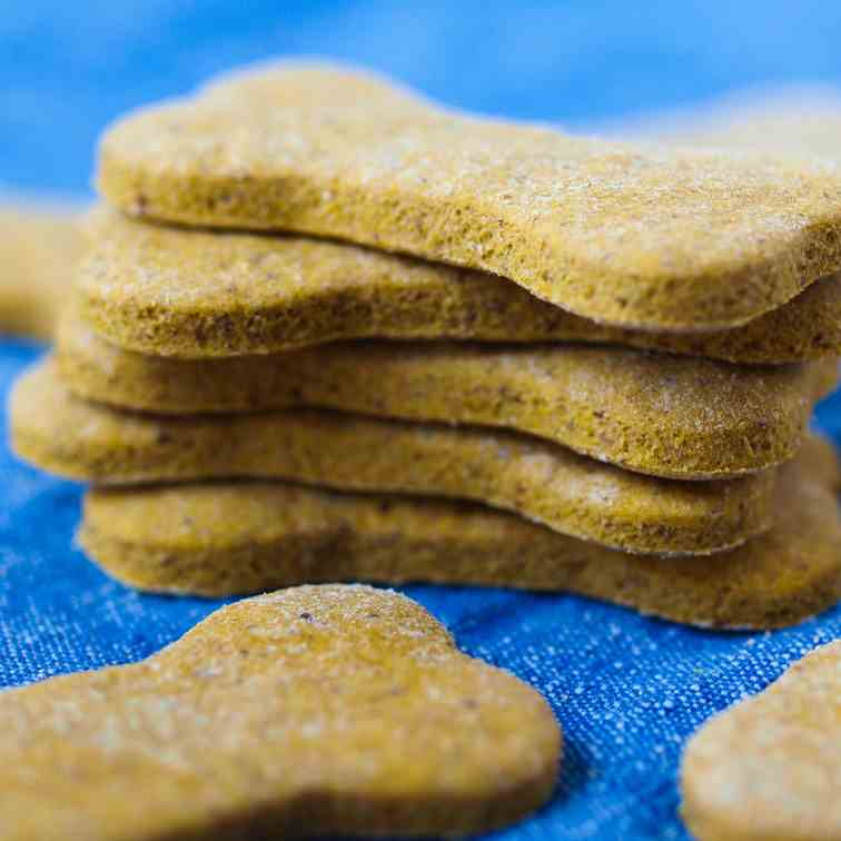 Peanut Butter Pumpkin Dog Treats