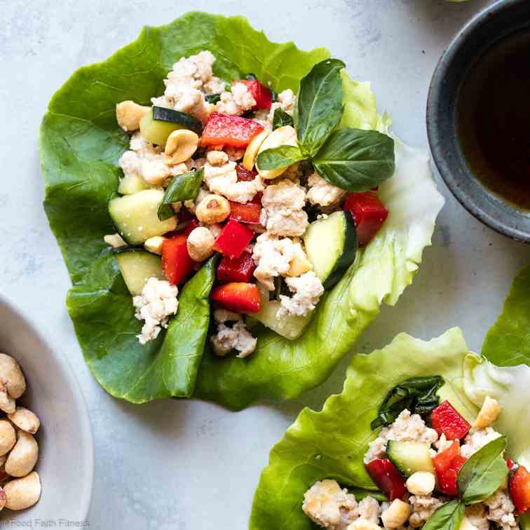 Chicken Larb Gai Lettuce Wraps