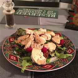 Chicken with Raspberry Salad