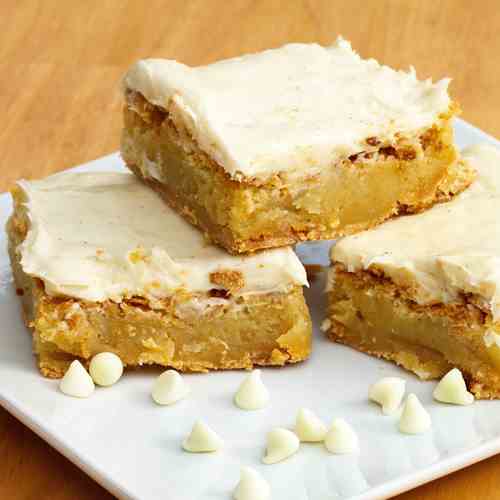 White Chocolate Vanilla Bean Blondies