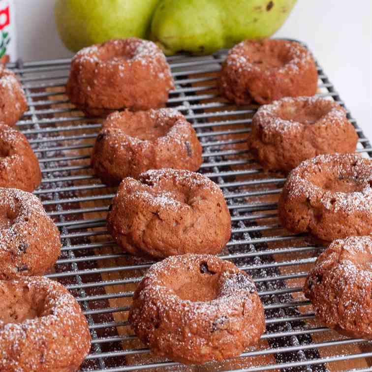 Nutella Pear Cakes