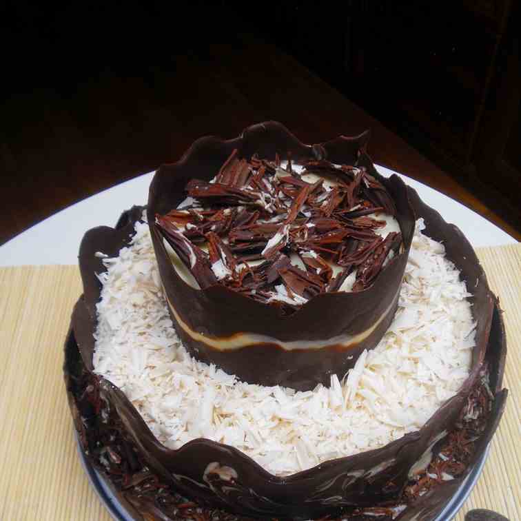 Three chocolate cake