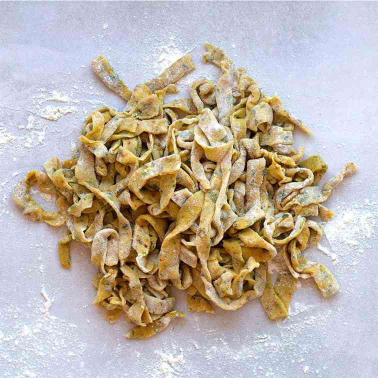 Saffron - Coriander Homemade Pasta