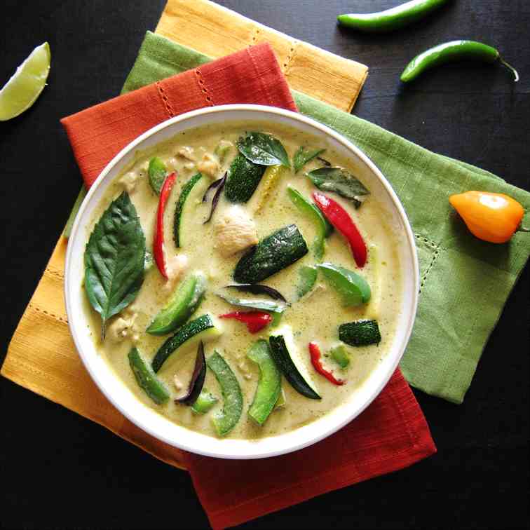 Instant Pot Thai Green Curry With Chicken