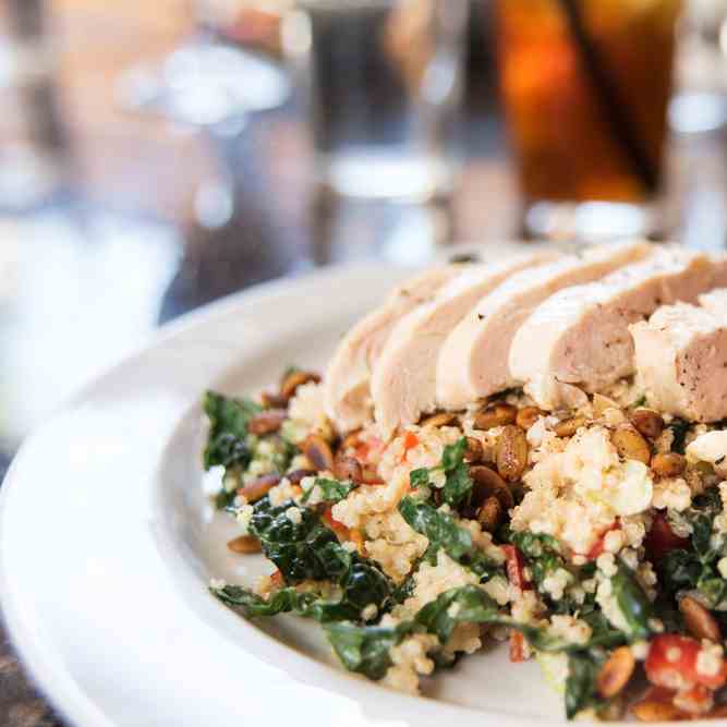 Paleo Cauliflower Rice and Kale Salad