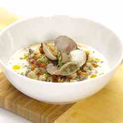 Creamy Clam Chowder with Butter Clams