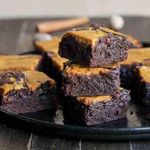 Pumpkin cheesecake brownies